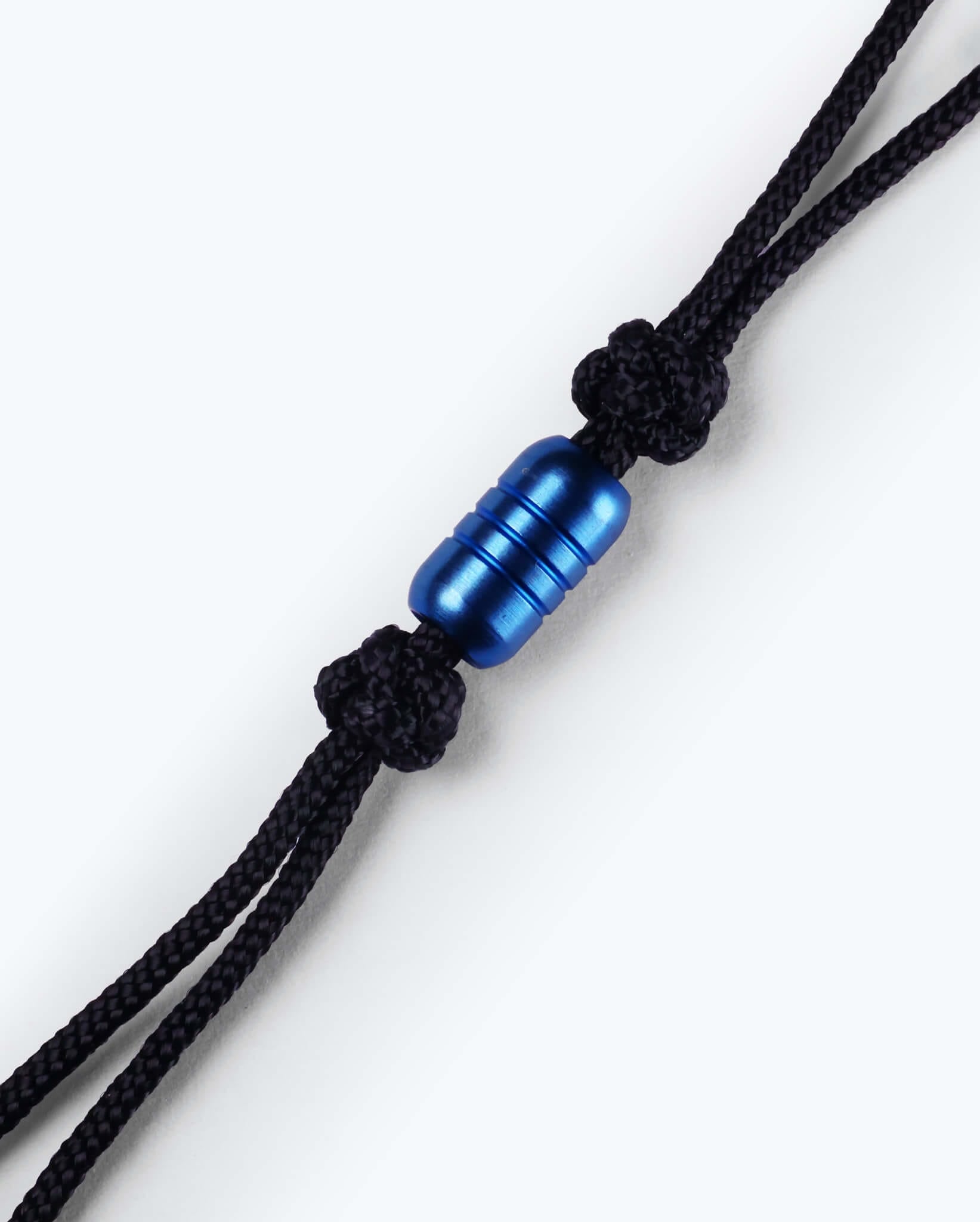 Lanyard. SS Bead | Sapphire Blue PVD - Image 4