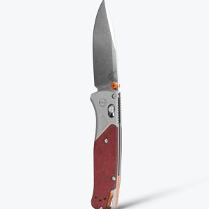 Bugout® | Gray/Redstone Aluminum & Richlite | Drop-point