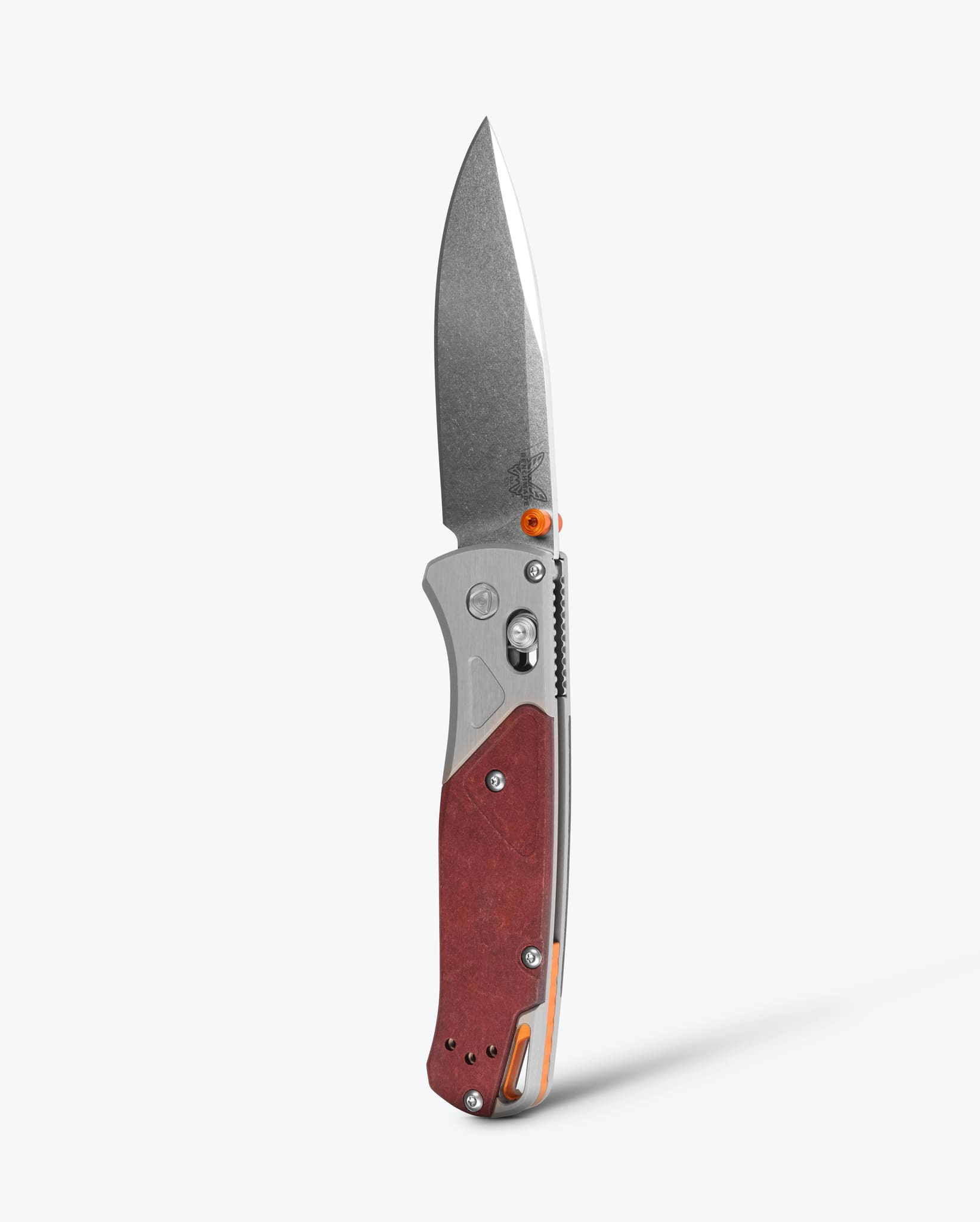 Bugout® | Gray/Redstone Aluminum & Richlite | Drop-point